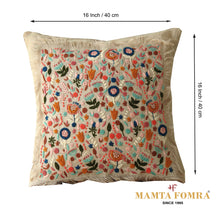 Load image into Gallery viewer, Hand embroidered pure linen cushion
