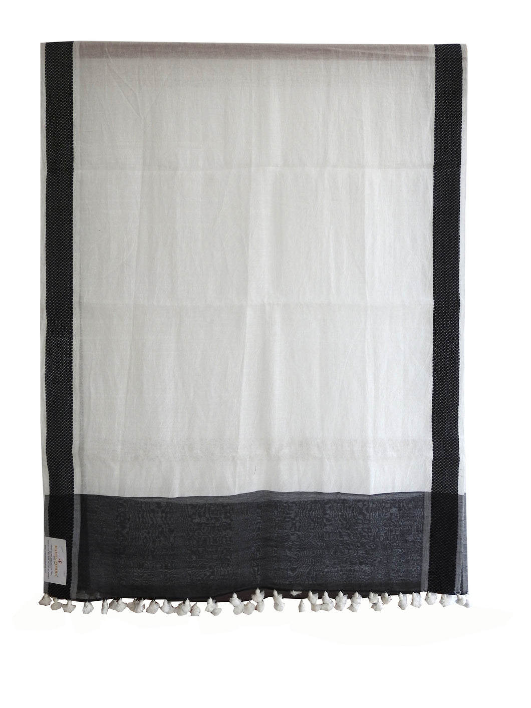 Black and White traditional handwoven stole