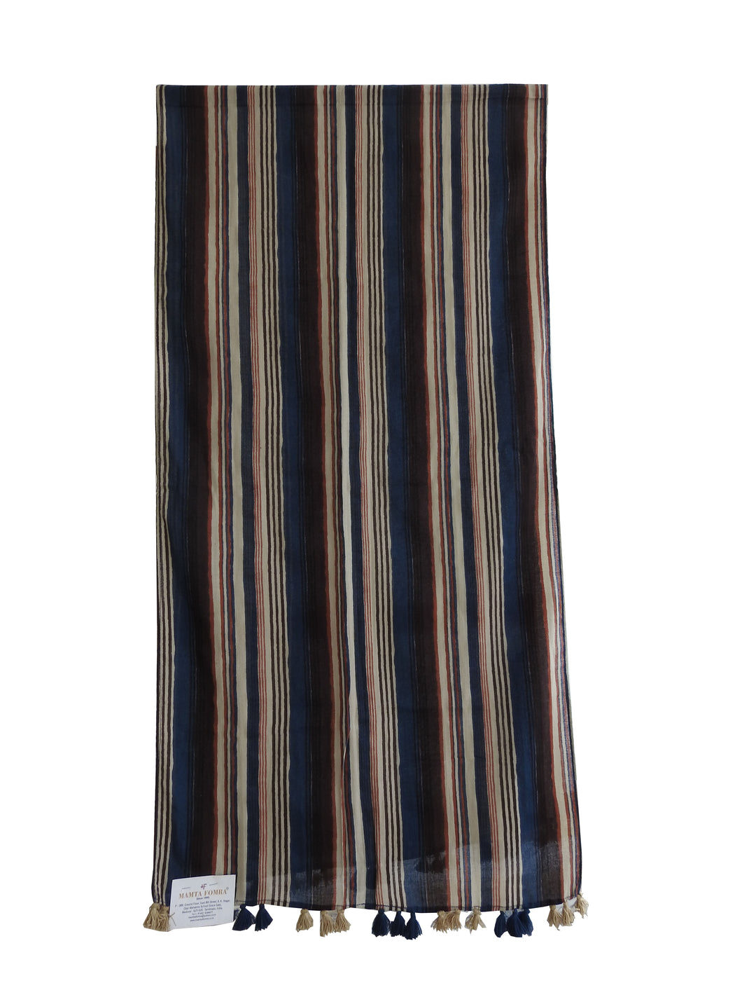 Multi-Color striped pattern stole