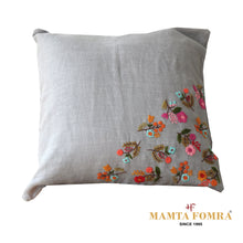 Load image into Gallery viewer, Hand embroidered pure linen cushion
