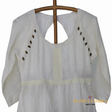 Load image into Gallery viewer, Linen Hand Woven White Kurta
