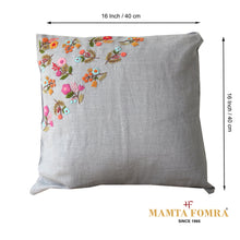 Load image into Gallery viewer, Hand embroidered pure linen cushion
