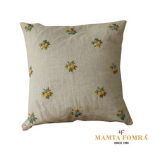 Load image into Gallery viewer, Hand embroidered pure linen cushion
