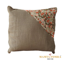 Load image into Gallery viewer, Hand embroidered pure linen cushion
