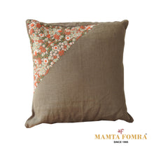 Load image into Gallery viewer, Hand embroidered pure linen cushion
