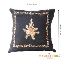 Load image into Gallery viewer, Hand embroidered pure linen cushion
