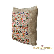 Load image into Gallery viewer, Hand embroidered pure linen cushion
