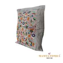 Load image into Gallery viewer, Hand embroidered pure linen cushion
