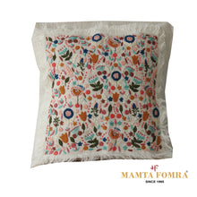 Load image into Gallery viewer, Hand embroidered pure linen cushion
